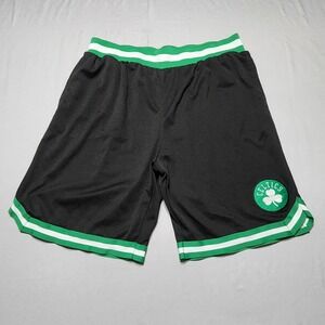 NBA Ultra Game Boston Celtics‎ Basketball Shorts Mens XXL Black Green Mesh Logo